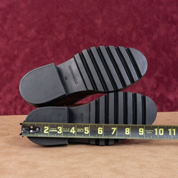 Bernardo Women Dublin Brown Leather Slip-on Chelsea Ankle Boots sz 6 - Picture 5 of 8